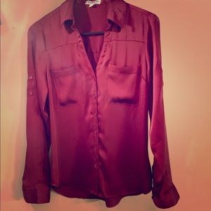 Express Button-Down Blouse, Small